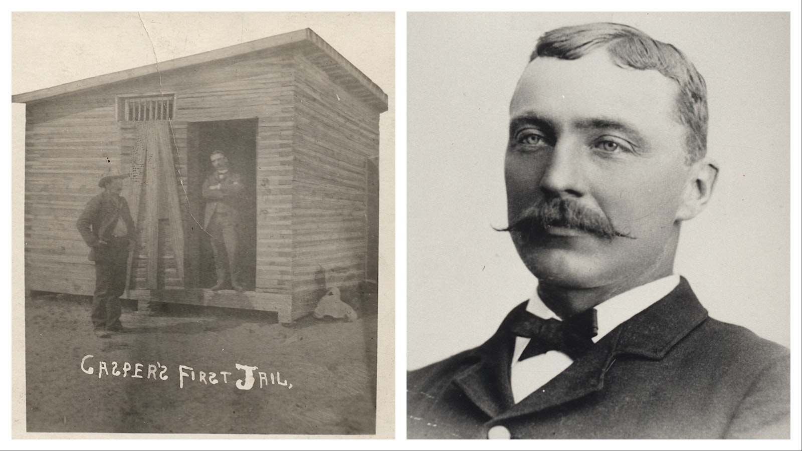 Casper’s first jail was a wooden structure and had two cells. Dr. Joseph Benson was a competent doctor and known drunk in Casper in 1891. His last act of notoriety resulted in his death as he cremated himself in the Casper jail.