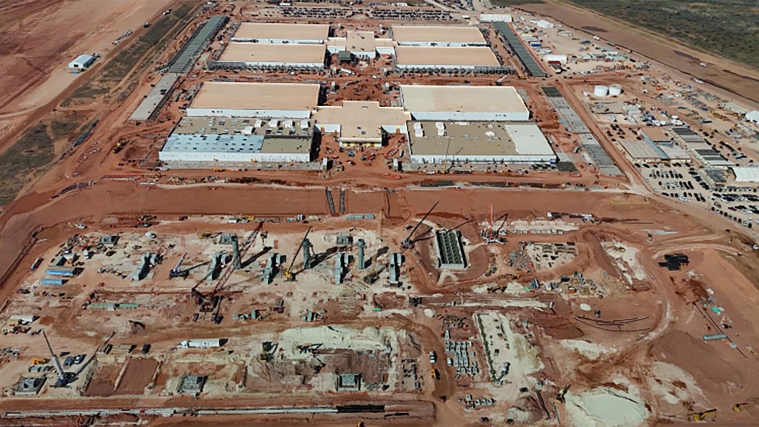 Texas-based Crusoe is teaming up with Wyoming-based Tallgrass to build a huge 1.8-giggawatt data center in Cheyenne. Pictured is a Crusoe data center in Abeline, Texas, that's expanding to 1.2 gigawatts.