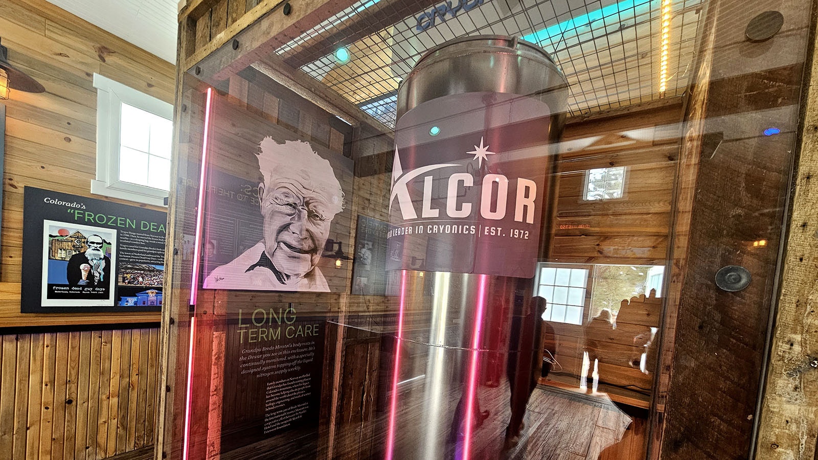The smiling face of Bredo Morstol is among the first things visitors to the world's first International Cryonics Museum will see. The museum is set up at the Stanley Hotel in Estes Park, just a couple hours south of Wyoming.