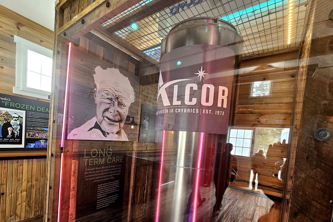 The smiling face of Bredo Morstol is among the first things visitors to the world's first International Cryonics Museum will see. The museum is set up at the Stanley Hotel in Estes Park, just a couple hours south of Wyoming.