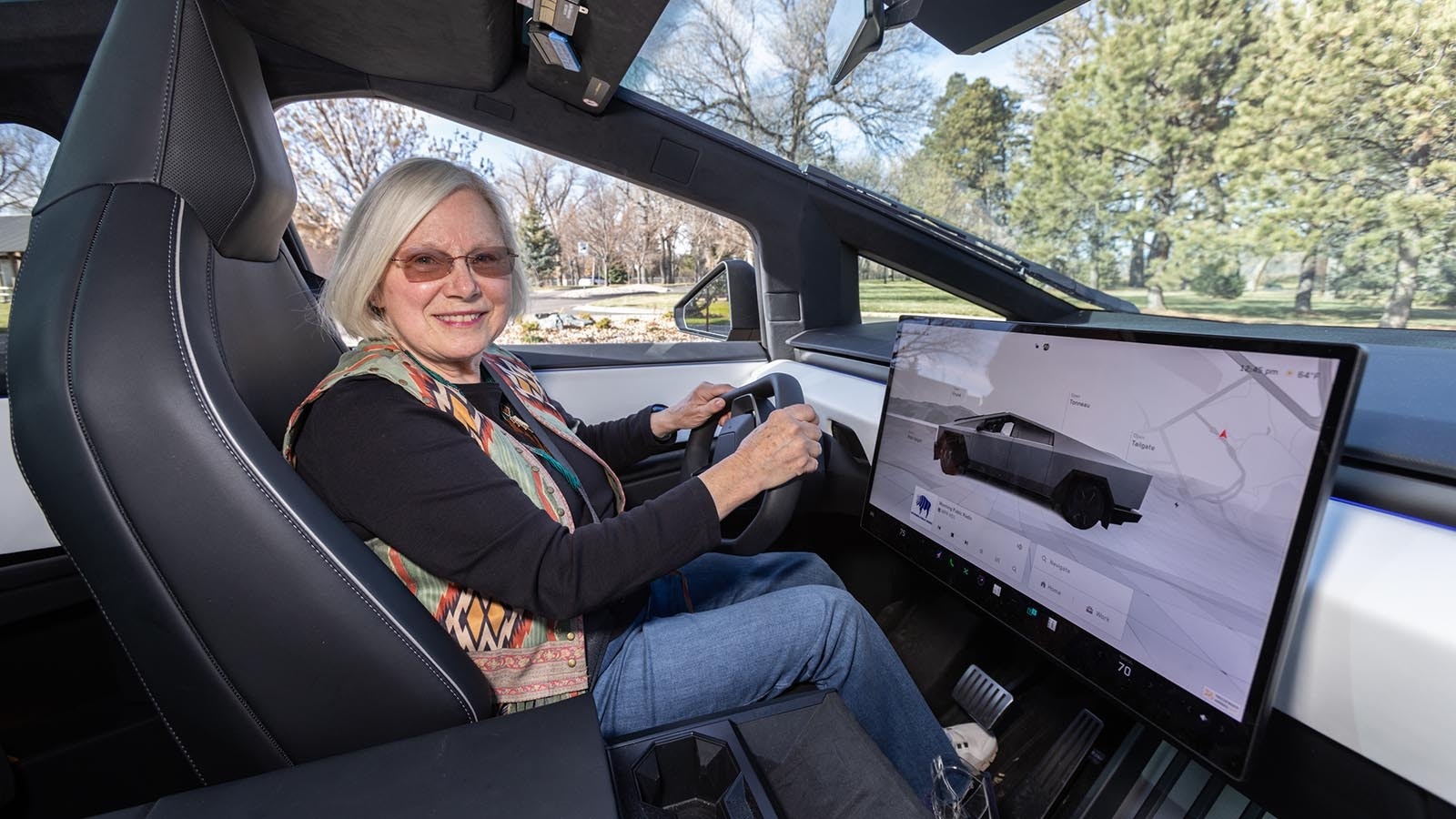 Cheyenne resident Dr. Karen Meister-Emerich loves her new Cybertruck because it reminds her of a Delorean and it's packed with technology. The 75-year-old grandma breaks the mold of the typical Tesla owner.