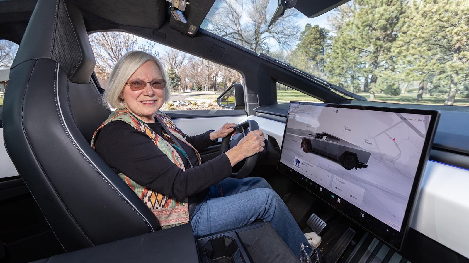 Cheyenne resident Dr. Karen Meister-Emerich loves her Cybertruck because it reminds her of a Delorean and it's packed with technology. The 75-year-old grandma breaks the mold of the typical Tesla owner.