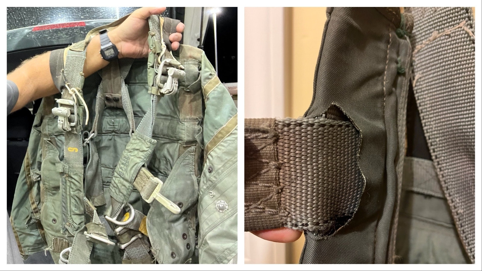 Earl Cossey told a journalist he made several alterations to the military rig he supplied to the notorious hijacker that night, which Dan Gryder said match the rig belonging to Richard McCoy II that the FBI seized as evidence to conduct two years of tests.