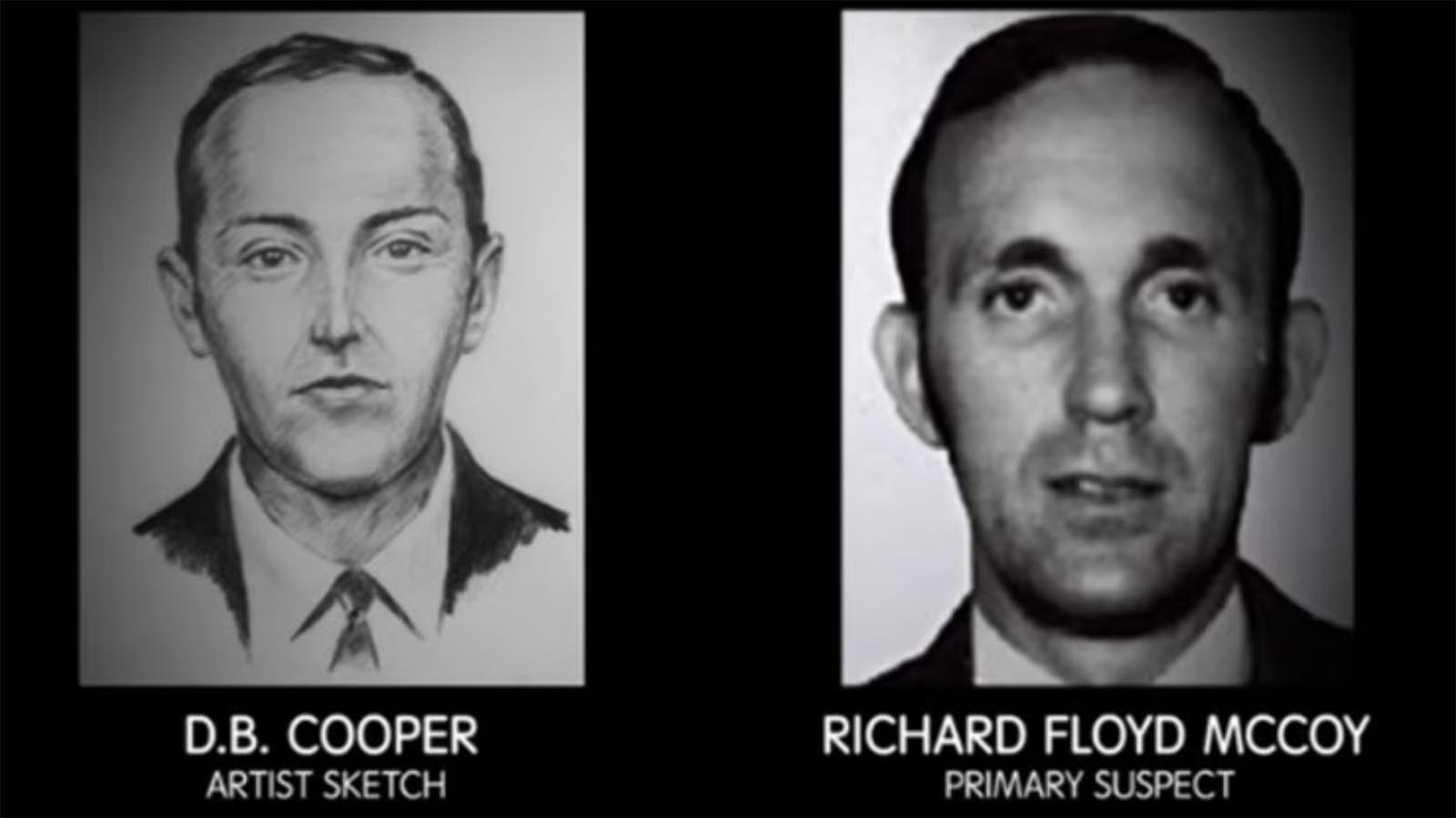 Many have remarked that Richard McCoy looked very similar to the sketch of the infamous ransom hijacker D.B. Cooper.