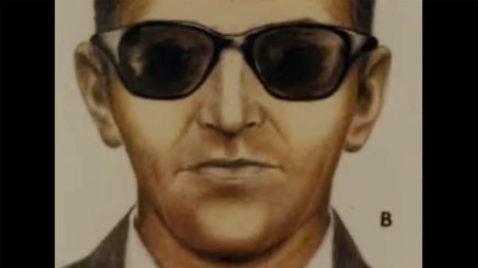 An FBI sketch of D.B. Cooper.