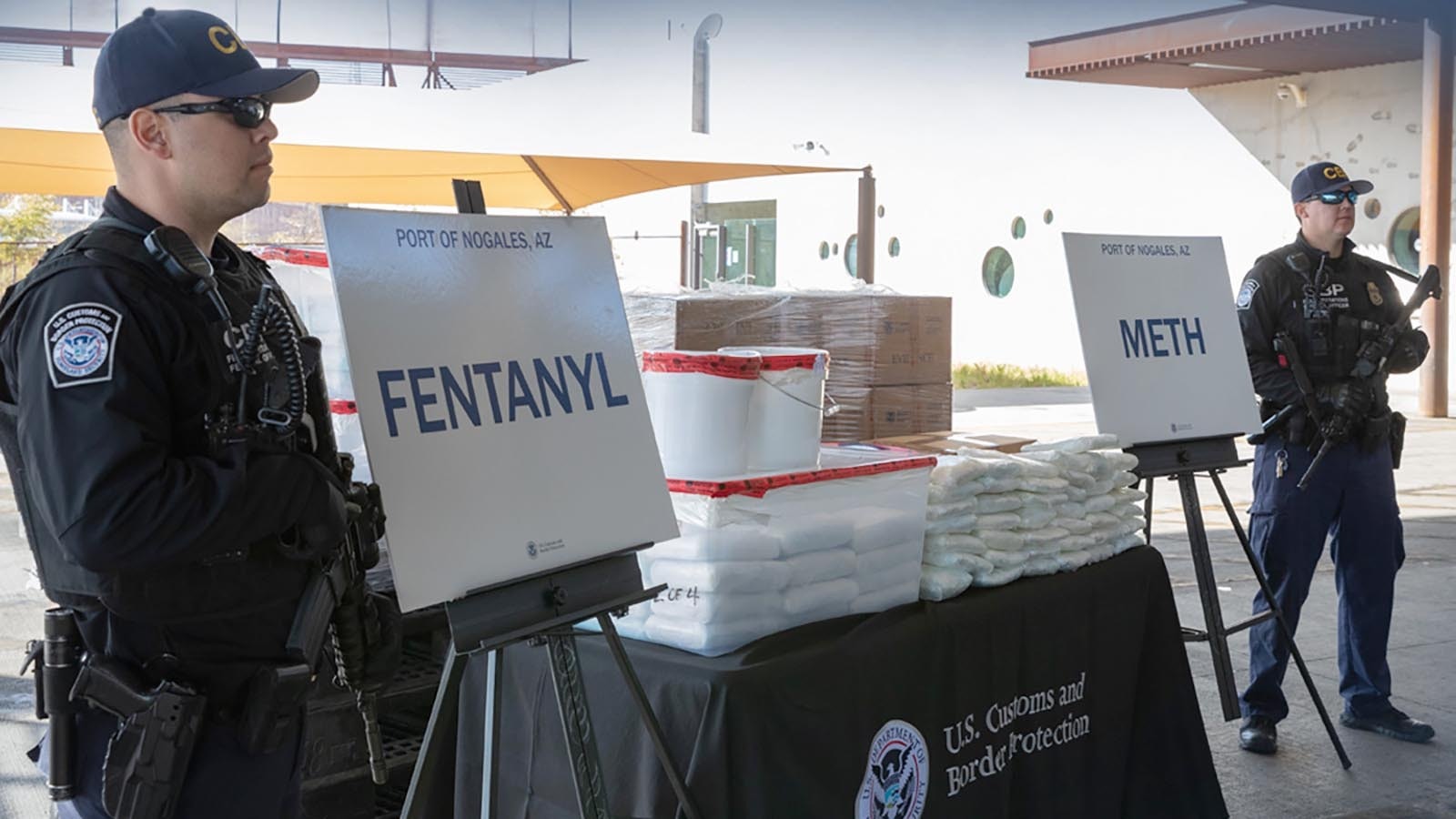 U.S. Customs and Border Protection officers in Nogales, Arizona, seized nearly $4.6 million in fentanyl and meth totaling close to 650 pounds in January 2019.