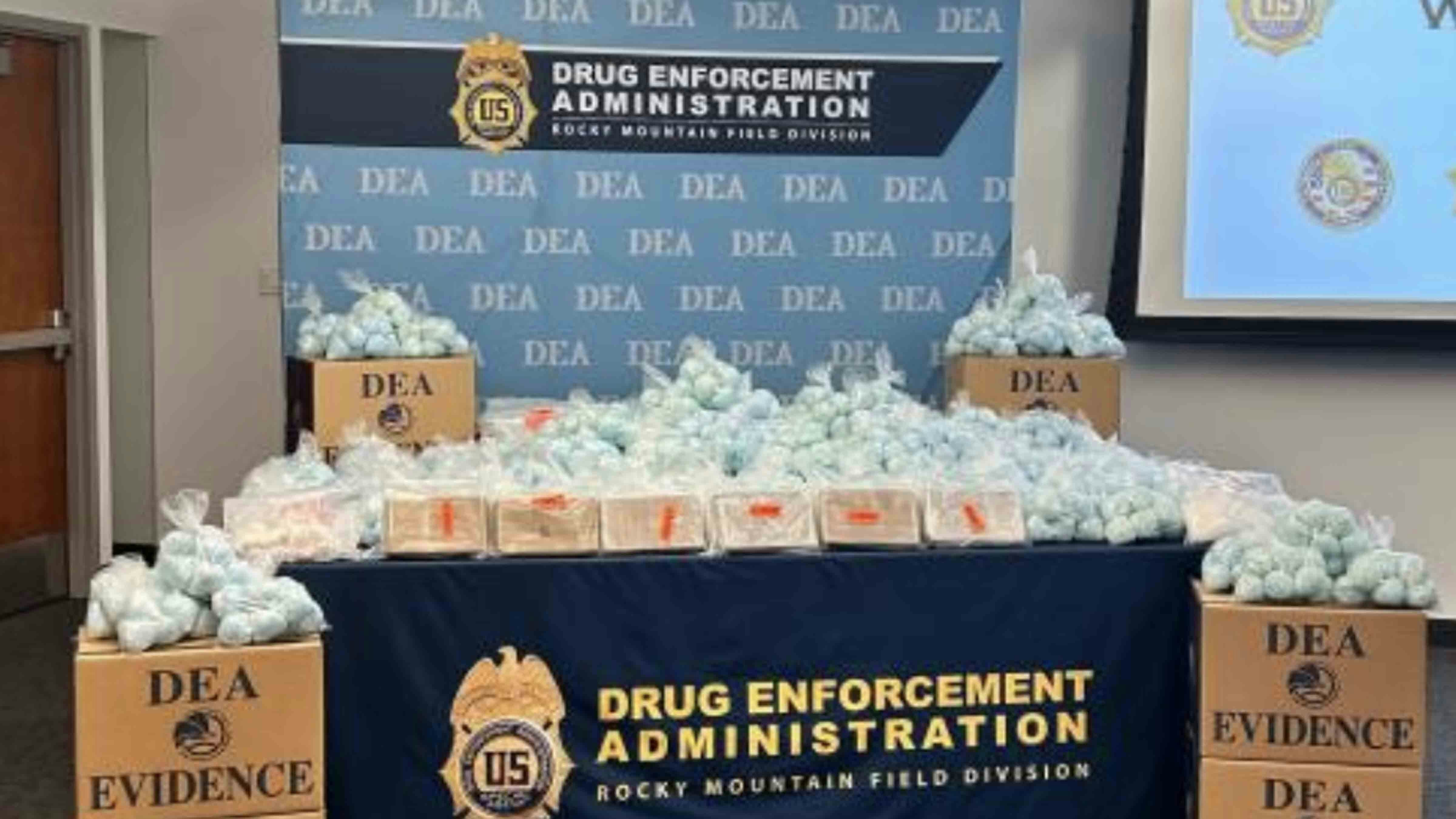 1.7 million suspected fentanyl pills and kilos of fentanyl powder seized in Highlands Ranch, CO. November, 2025