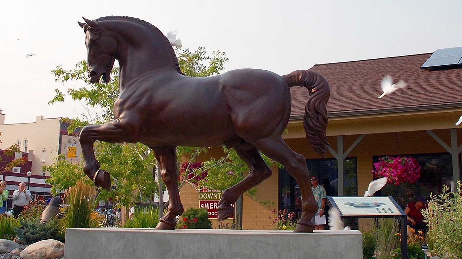 This 8-foot bronze casting of Leonardo da Vinci's famous Horse, appropriately dubbed The Wyoming Horse, stands in Sheridan.