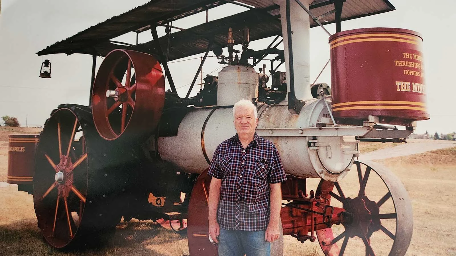 Alex Connell and a Minneapolis Steam Tractor.