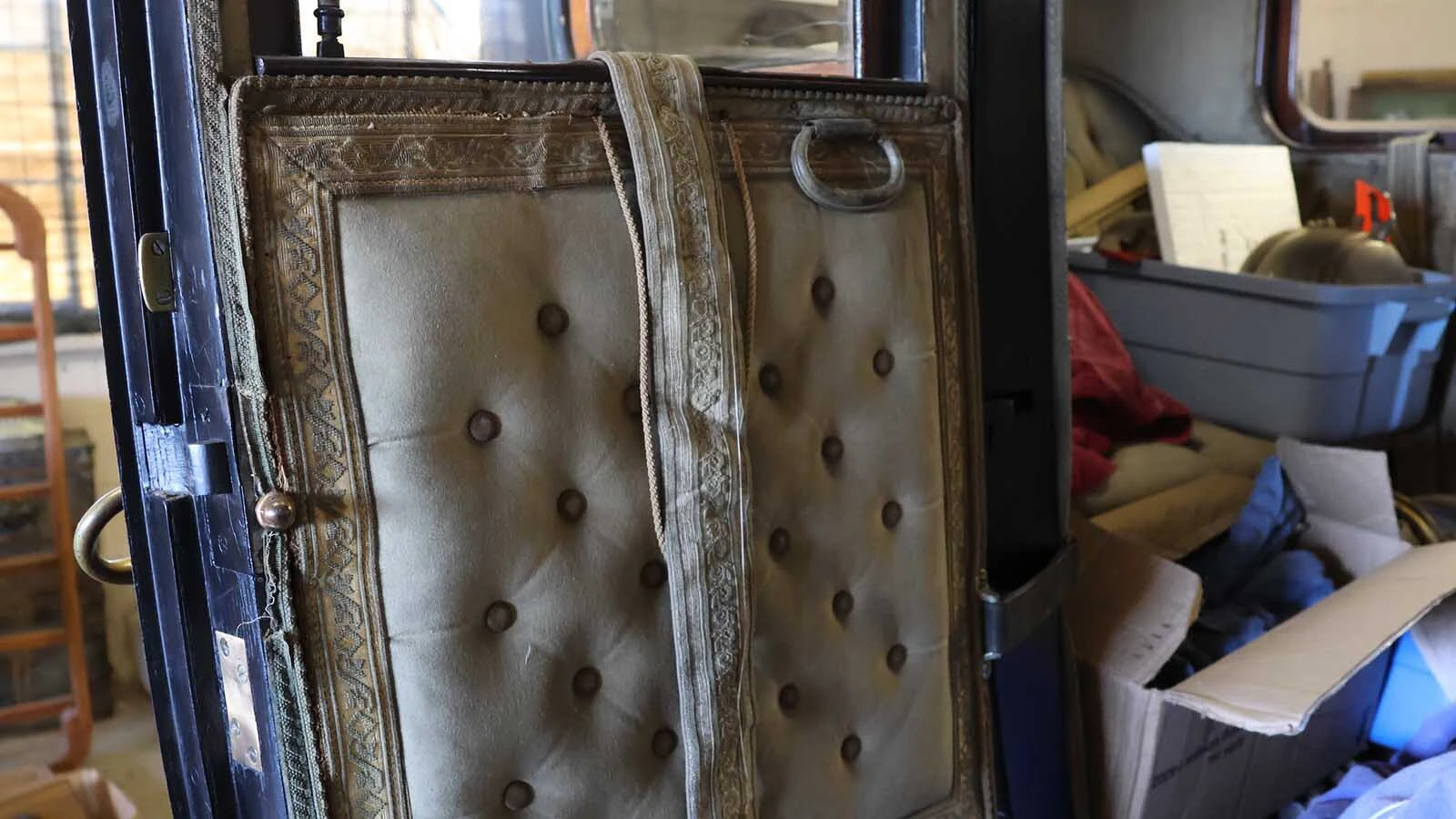 The Packard Limousine retains its original upholstery.