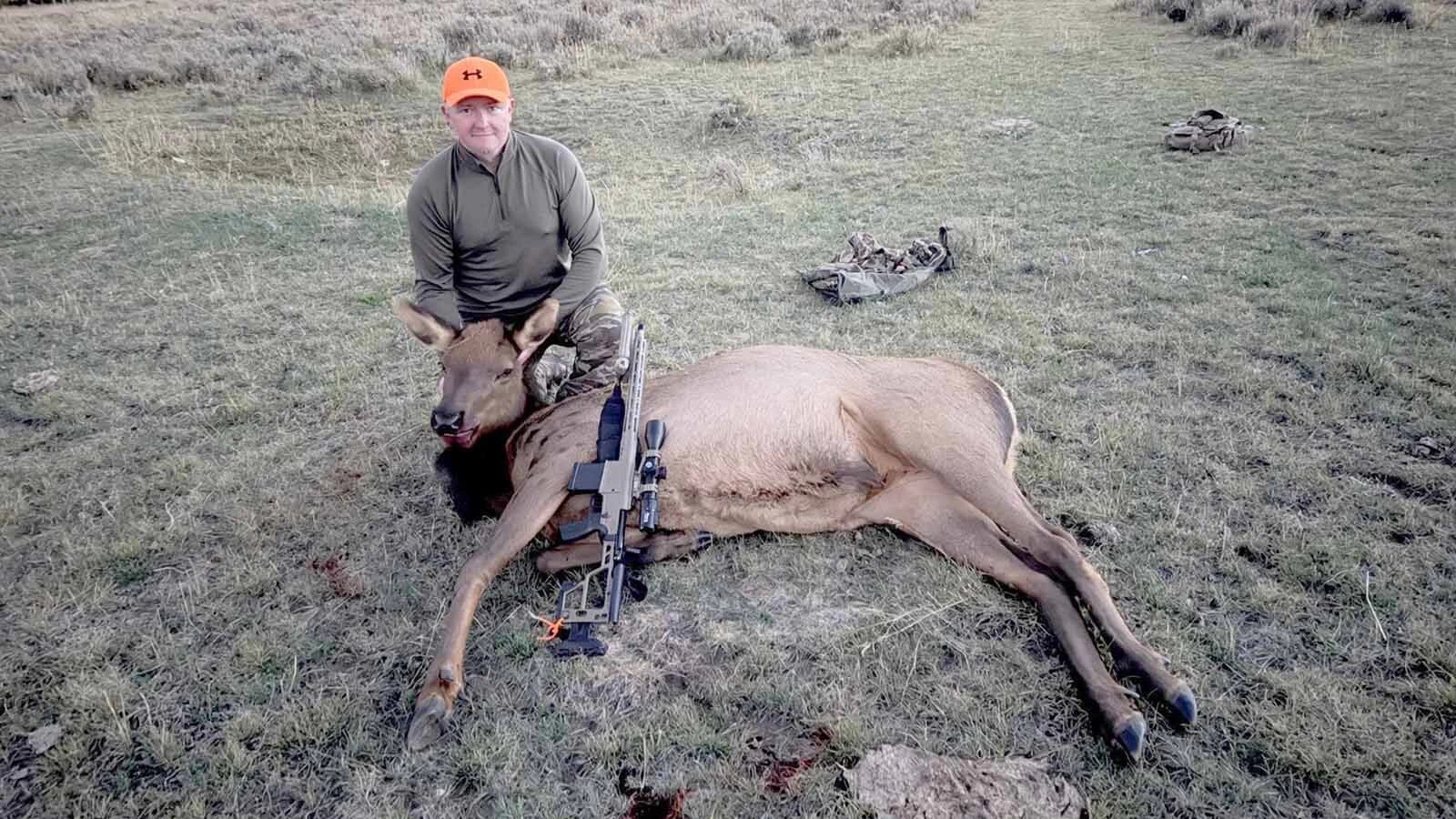Rick Rohl shot this cow elk near the spot where his family spread his family’s ashes in the Snowy Range Mountains.