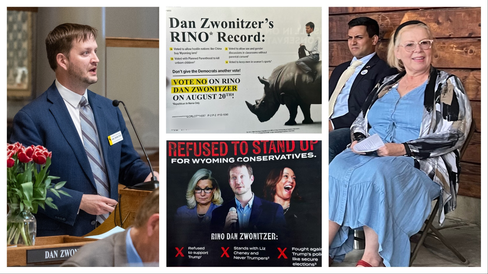 State Rep. Dan Zwonitzer, left, and challenger Ann Lucas, right.