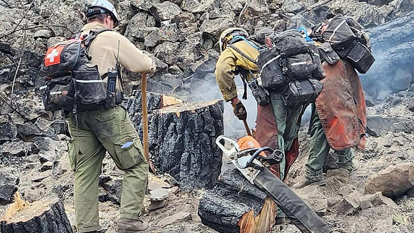 Forced to retire because of his smoke-damaged lungs, Darren Clifford of Wyoming now keeps people informed about wildfires. His Caught The Fire Bug page reports up-to-date data and tells firefighting stories.