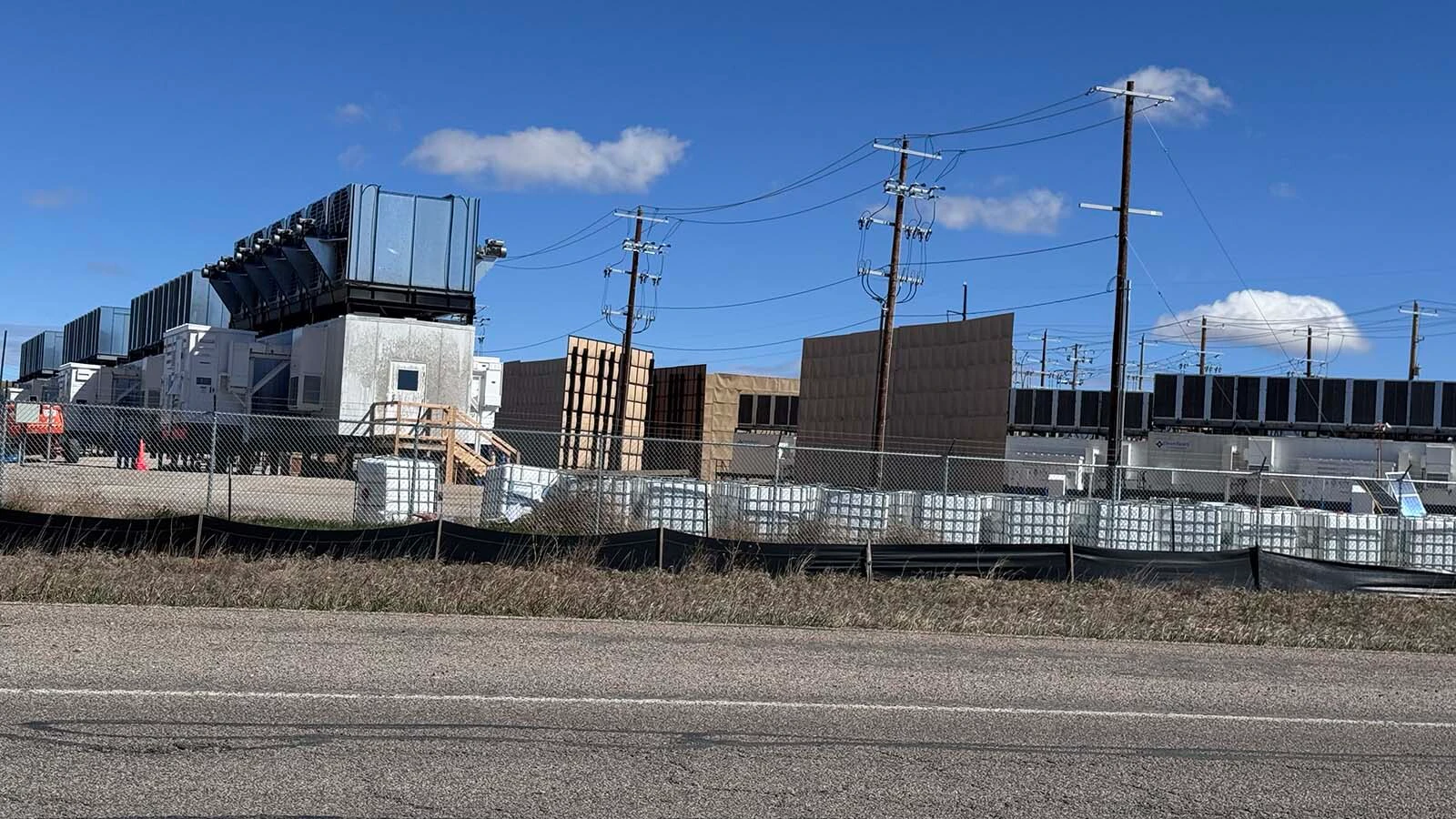 A data center is taking shape along Venture Drive in the Cheyenne Business Parkway.