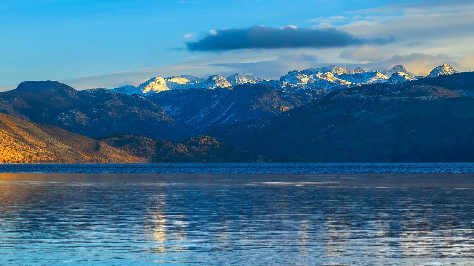 Fremont Lake looks serene, but a blast of Wyoming wind can turn it into a natural symphony.
