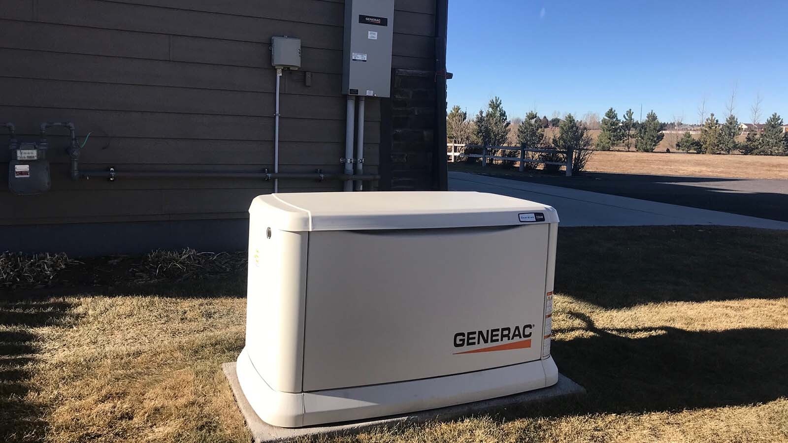 Cheyenne-area resident Dave Simpson paid roughly $11,000 to have this whole-house backup generator installed. It automatically kicks on when there’s an outage.