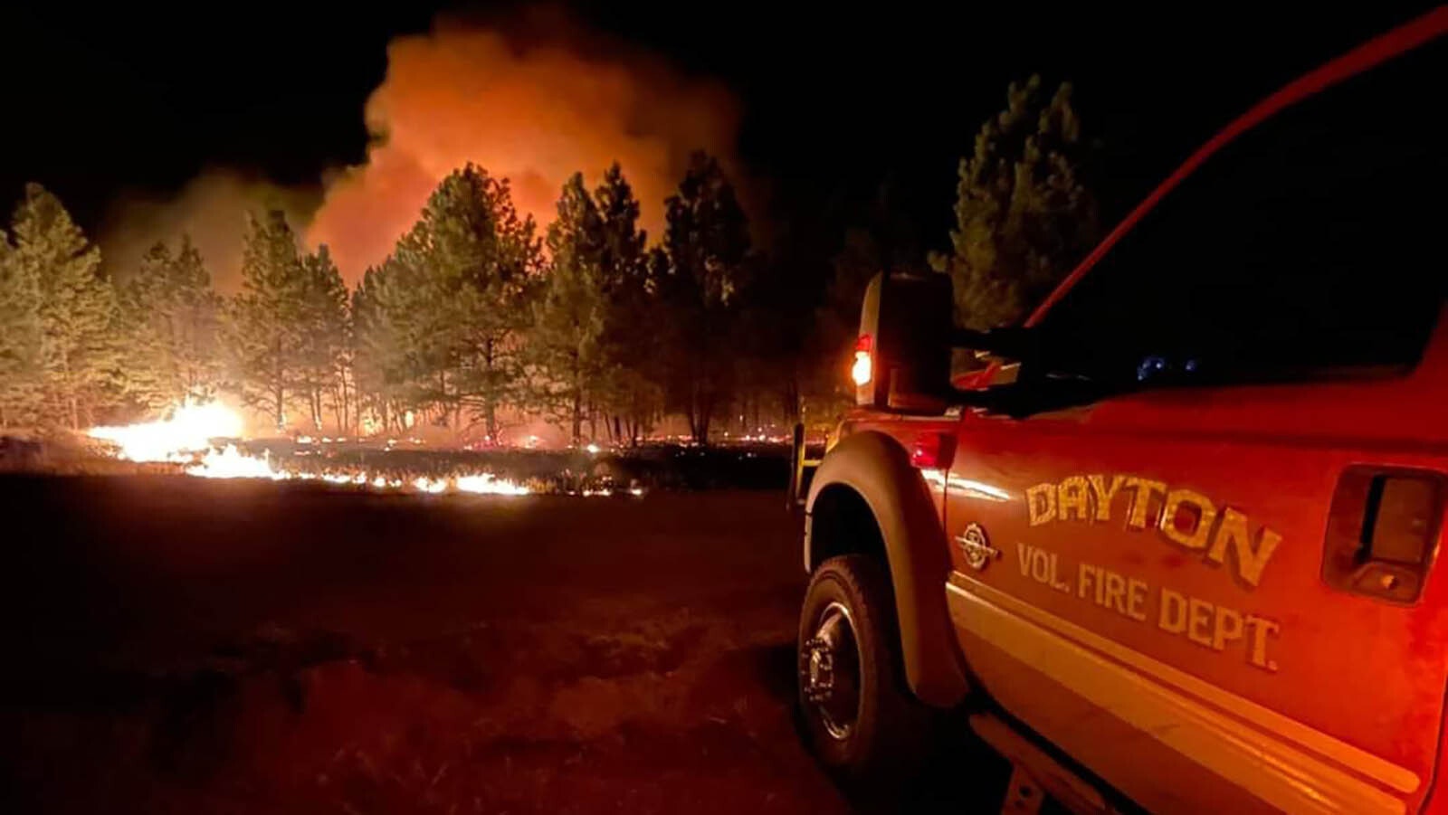 On the fire lines battling the Remington Fire.