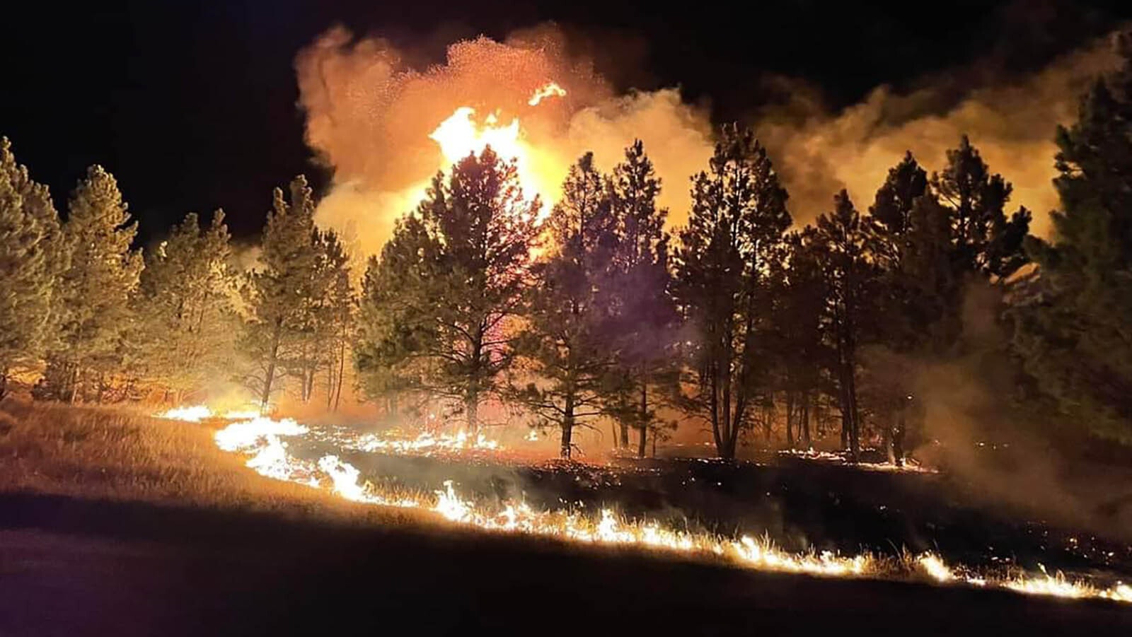 On the fire lines battling the Remington Fire.