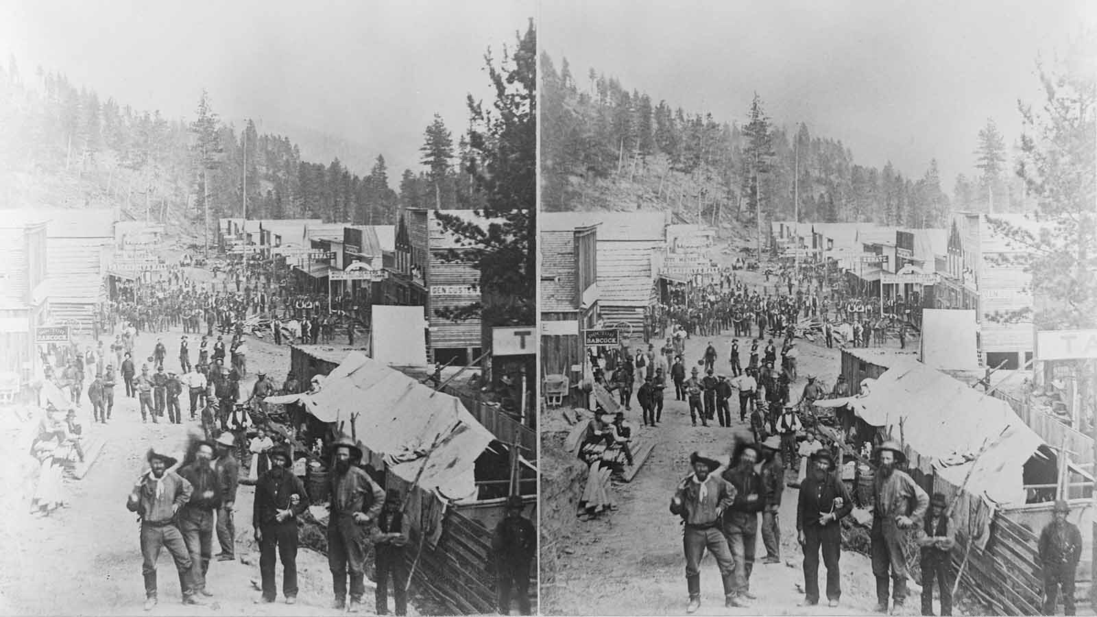 Deadwood, South Dakota, Main Street in 1875.