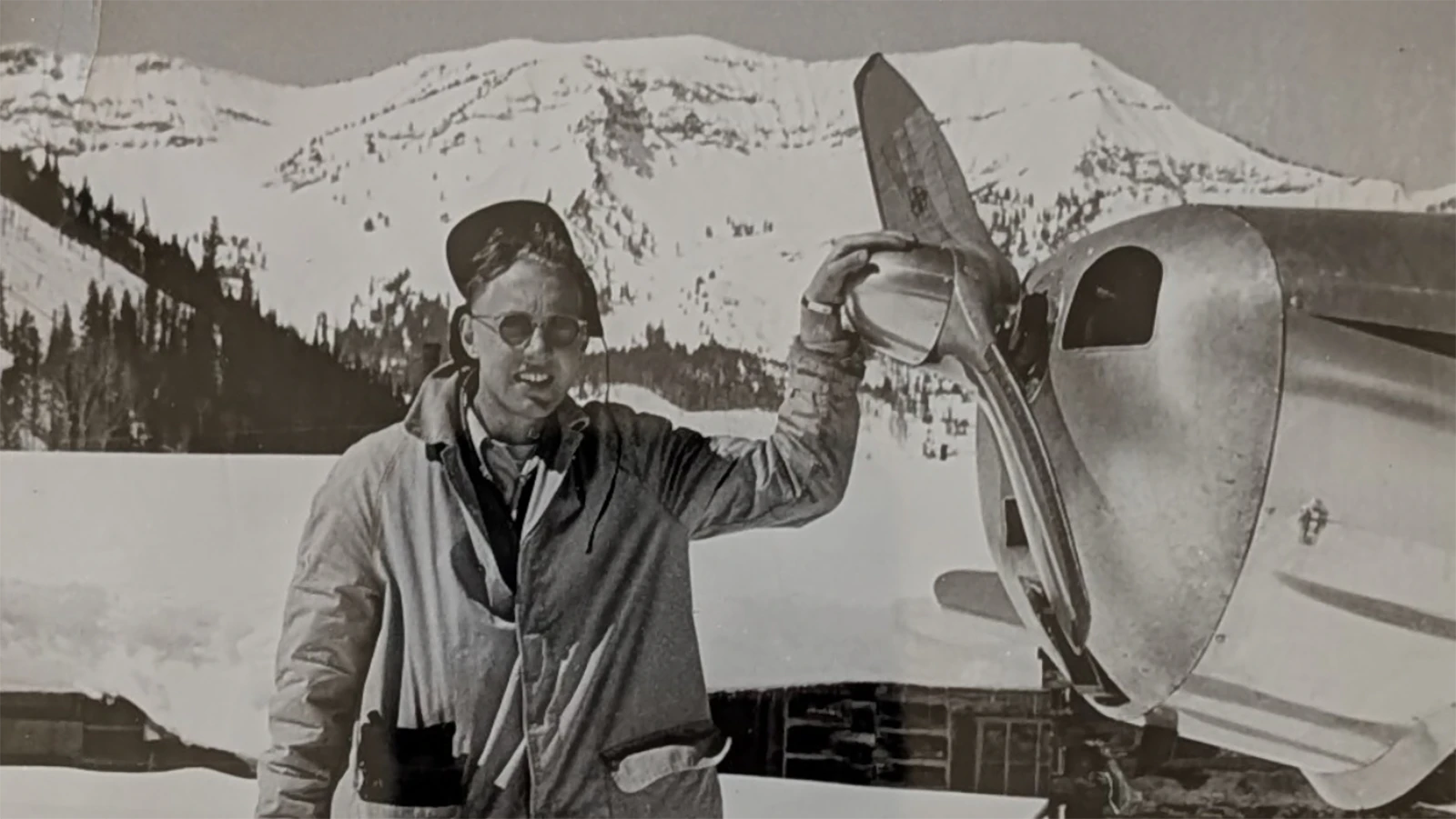 A younger Dean Conger with a beloved pastime.