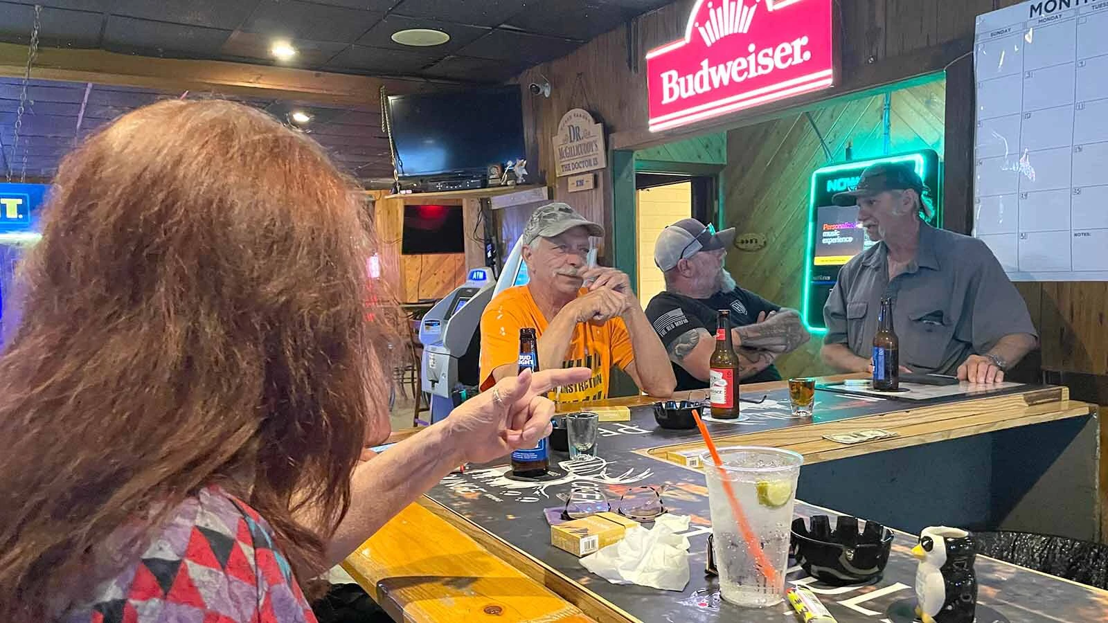 Regulars at the Deer Creek Lounge say indoor smoking bans will never fly in Glenrock.