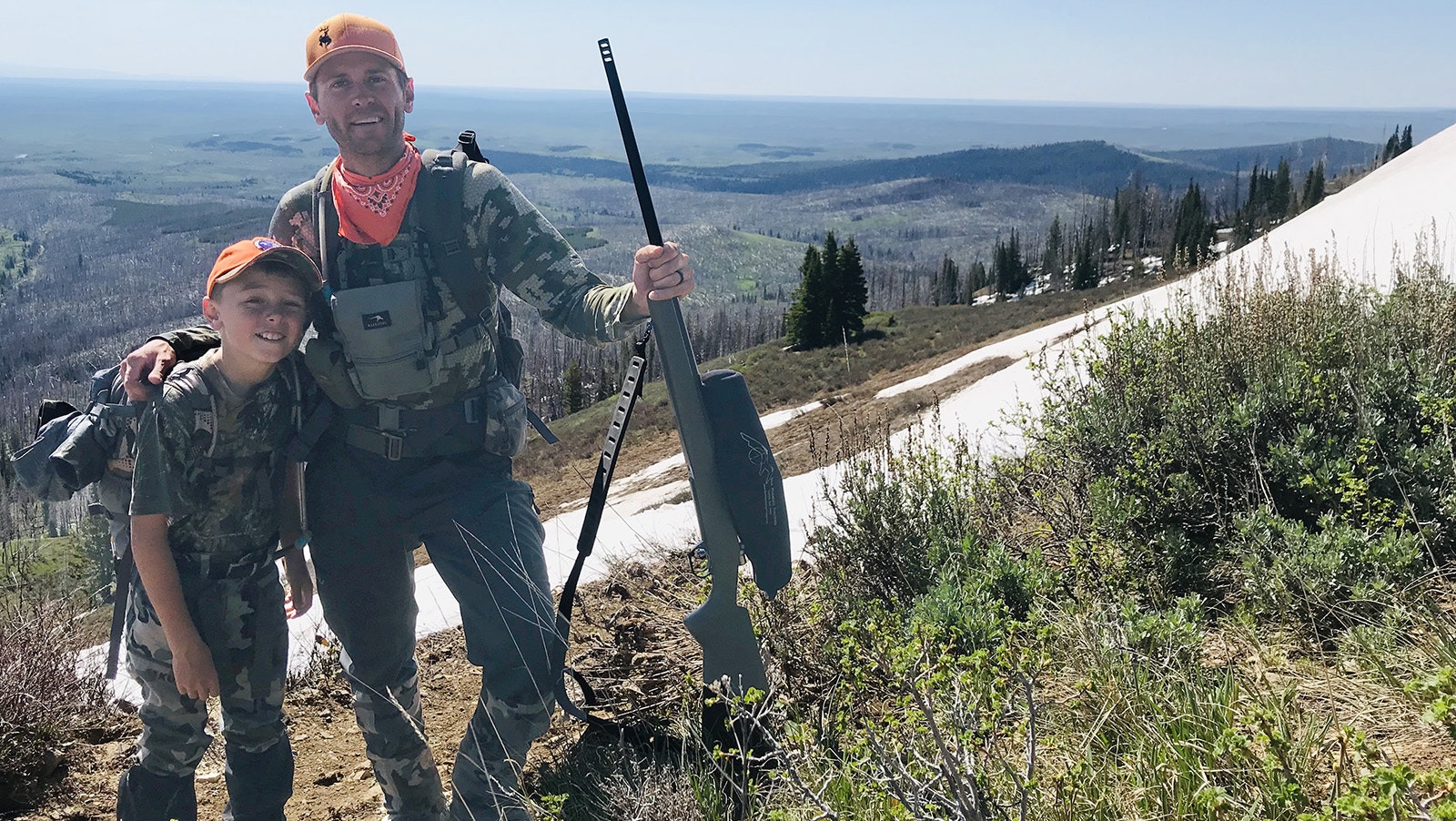Zachary Key and his son Parker of LaBarge, Wyoming enjoy hunting together. This year, Zachary is asking fellow hunters to forfeit their deer hunts this fall after deer were hit with devastating winterkill. Instead, deer tags can be used as “raffle tickets” for prize drawings.