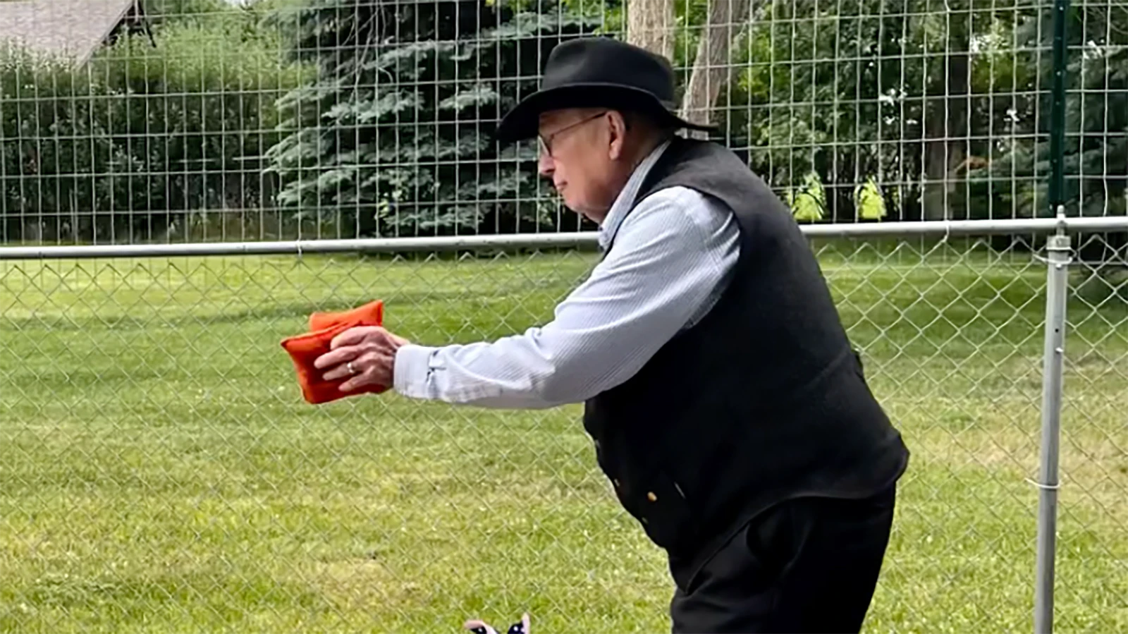 Del McOmie said he has always enjoyed sports and in his later years has tried corn hole.