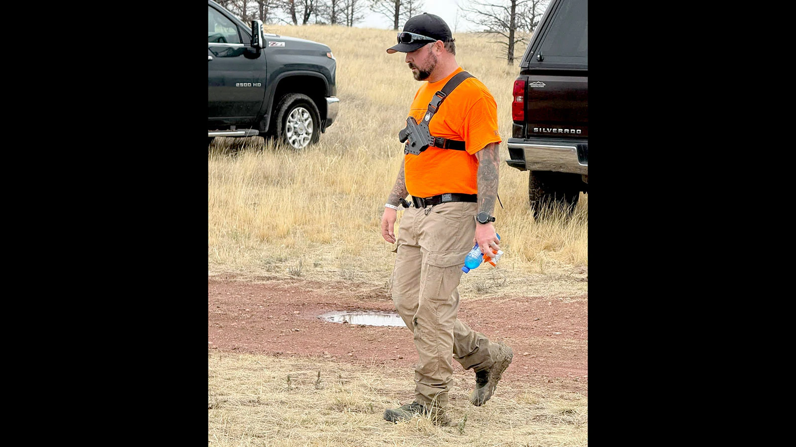 Dan Smith of WyoFind gets ready to head out Saturday with his search team.