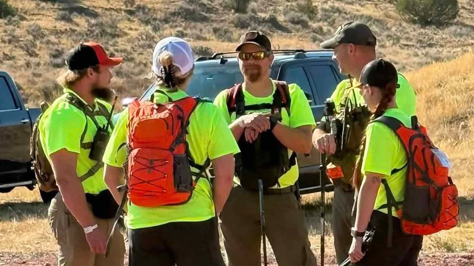 Members from the Badlands Search and Rescue, founded in 2018  by Travis Bateman, traveled from North Dakota last weekend to help local searchers look for missing Gillette man, Derek Schaff. 