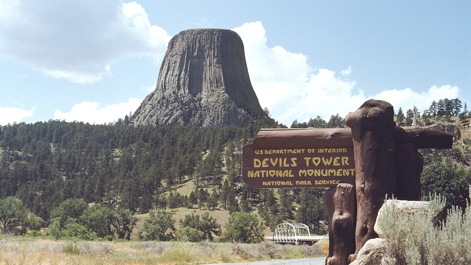 Devils Tower in northeast Wyoming.