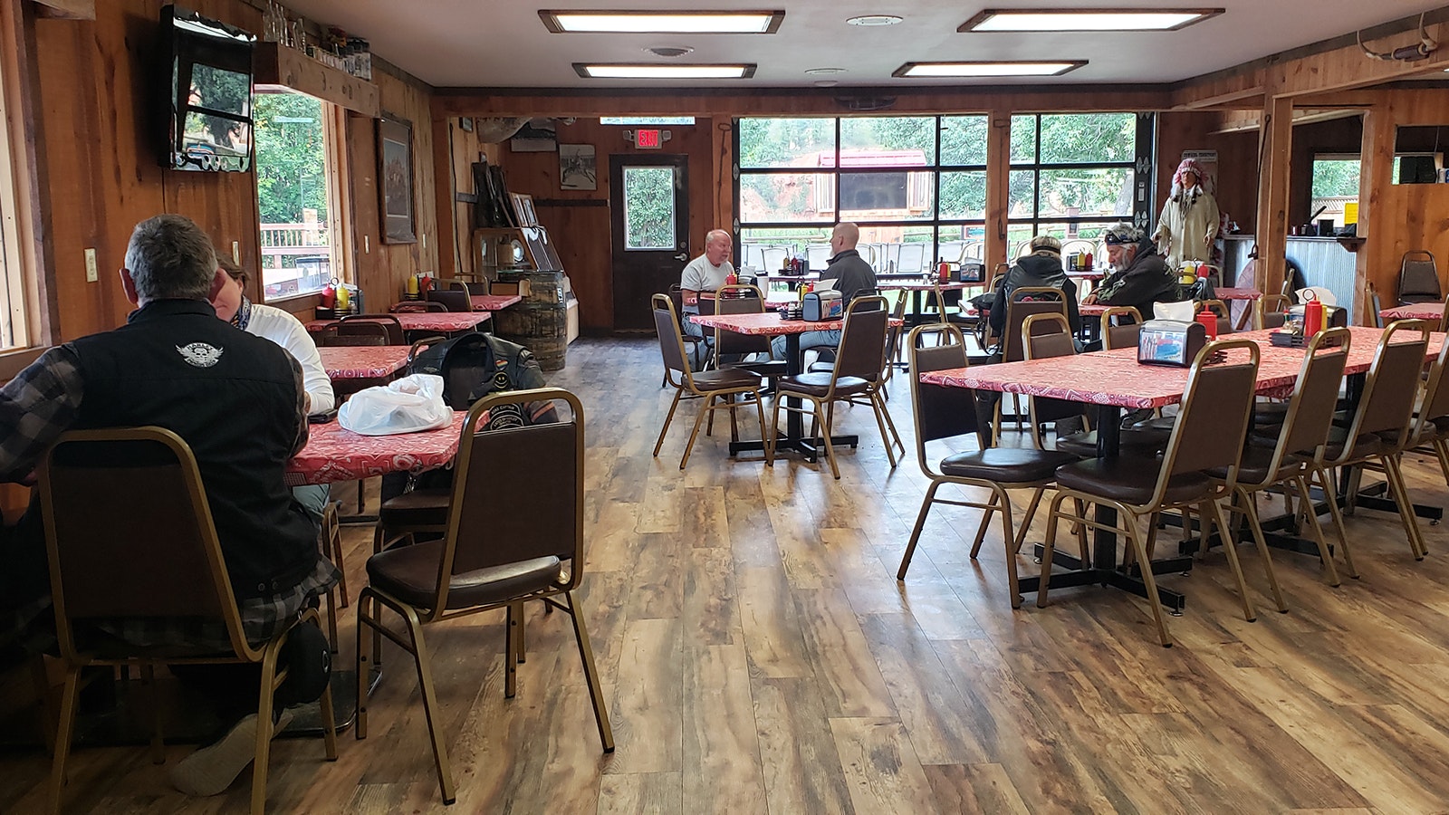 The cafe at the KOA campground serves breakfast, lunch and dinner.
