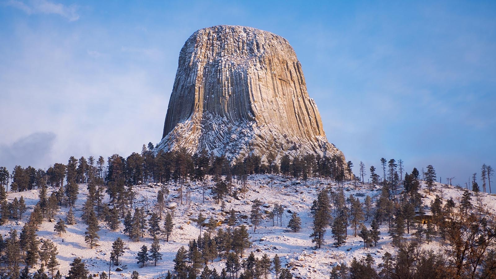 Devils Tower in northeast Wyoming.