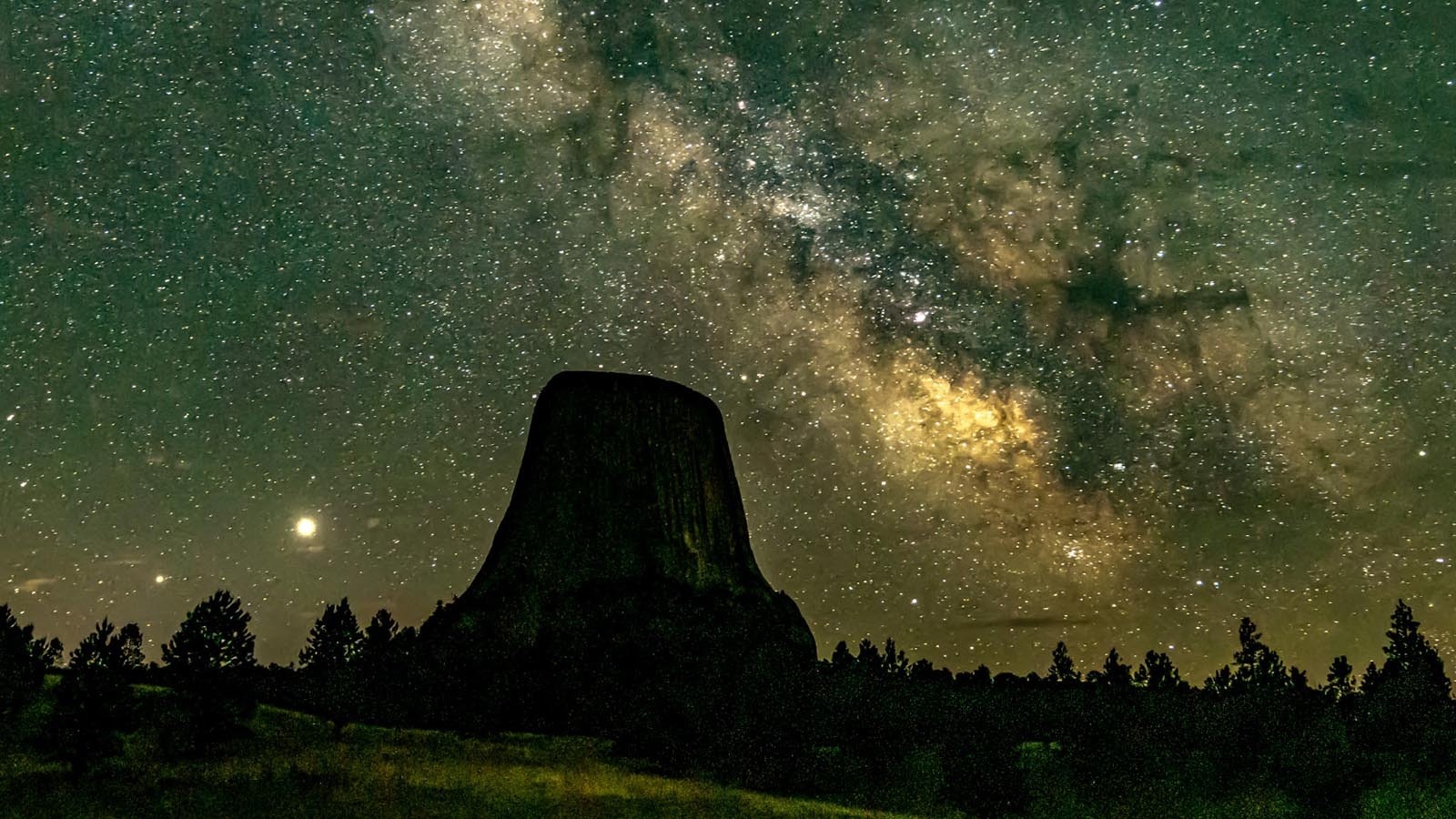 A nighttime photo of Devils Tower taken from Devils Tower National Monument. Photographers won’t be able to get shots like this for the discernible future, since the monument announced it will be closed to visitors overnight starting on March 13.