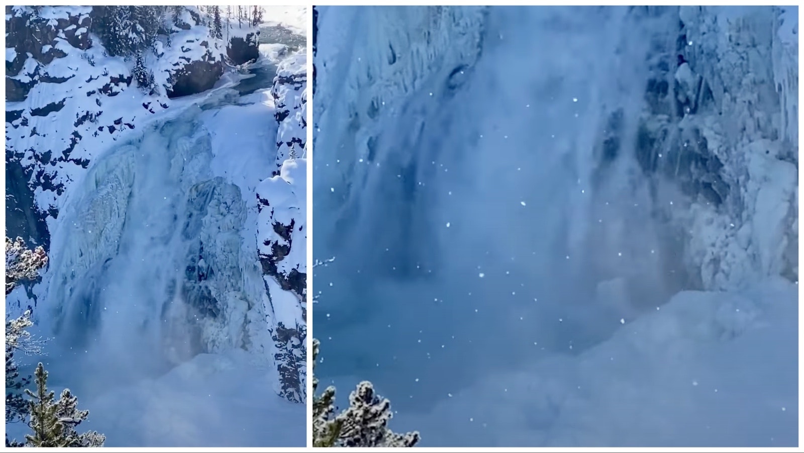 West Yellowstone, Montana, resident Vanessa Lynn-Byerly caught images of “diamond dust," or tiny frozen crystals drifting through the air, at the Upper Falls in the Grand Canyon of the Yellowstone River.