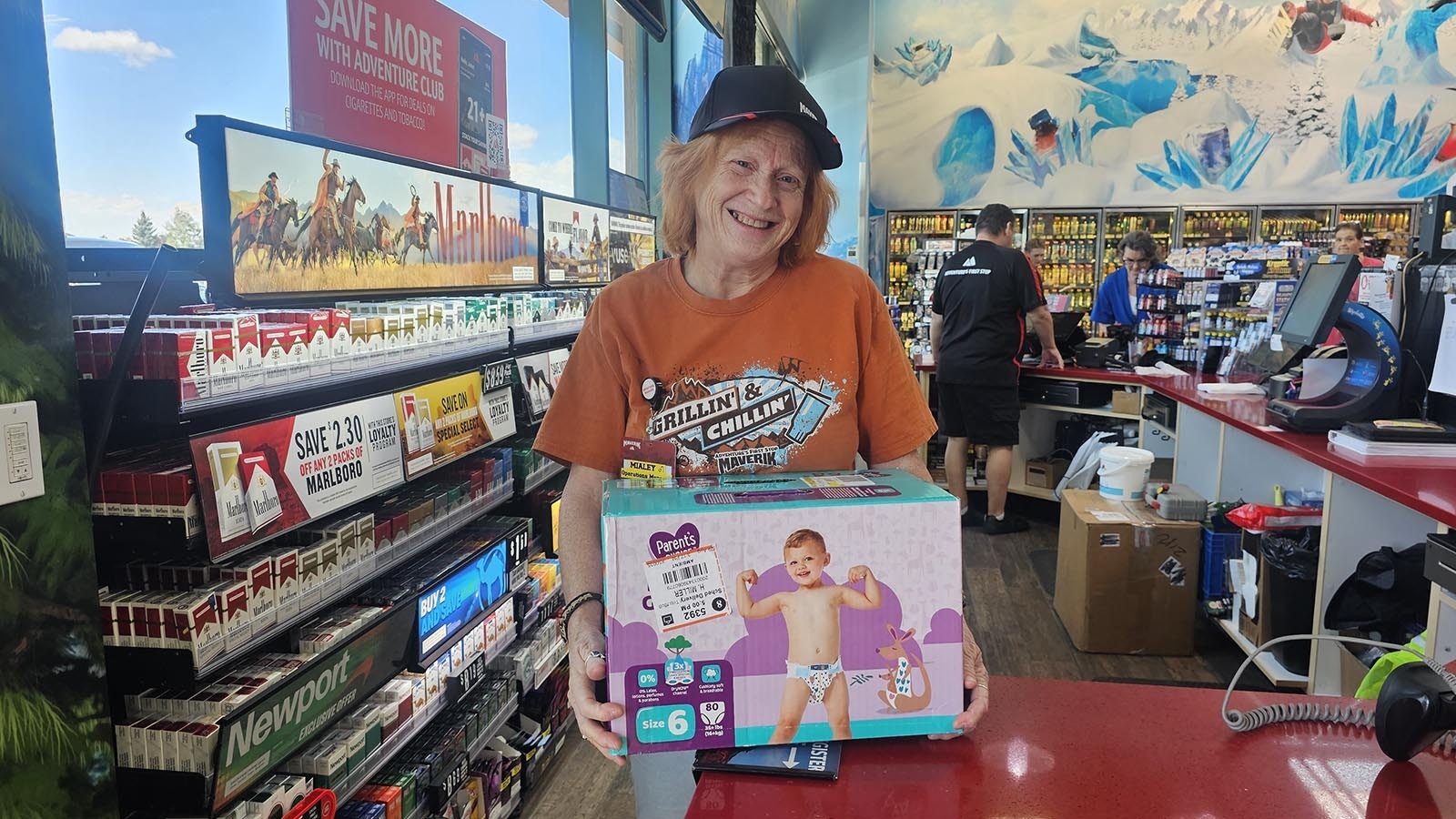 Mialey Drais found a box of unused diapers sitting next to a trash can. Porch pirates have been particularly bold in her neighborhood, so Drais decided she wasn't going to let another package go missing. She and her coworker helped track down the rightful owner, Harley Miller, to help get the diapers back to her.