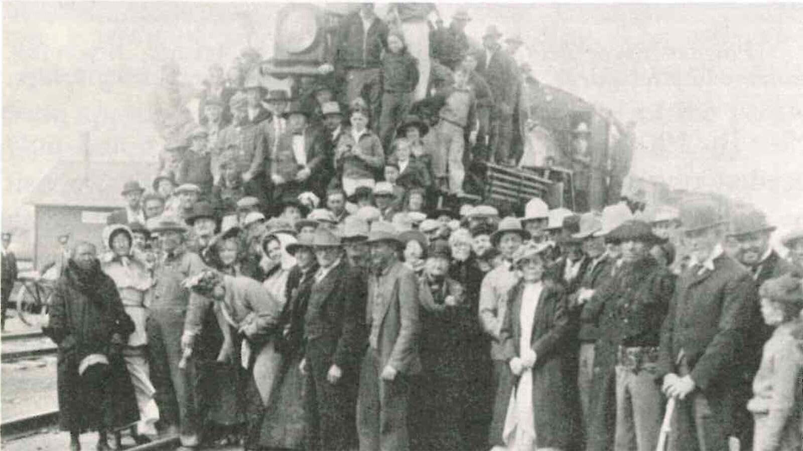 Dick Nelson worked for the Burlington Railroad for over 40 years. During that time, he witnessed the driving the Golden Spike in Worland, Wyoming, on July 10, 1906, as the conductor of the front train.