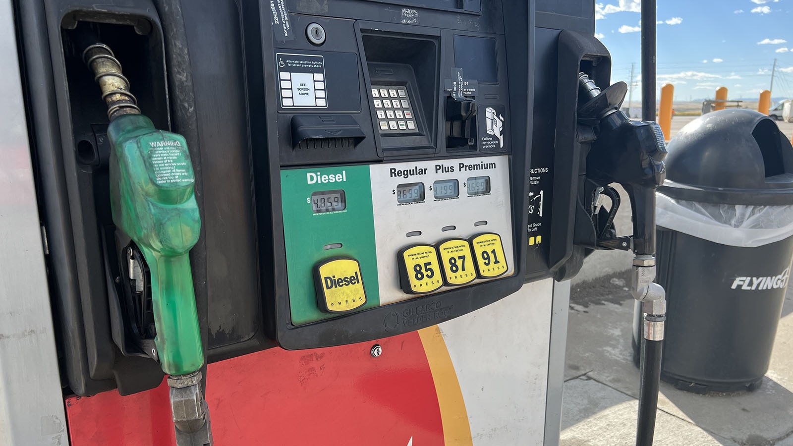Wyoming lawmakers are considering increasing the tax on diesel fuel by 5 cents a gallon and gasoline by 2 cents.
