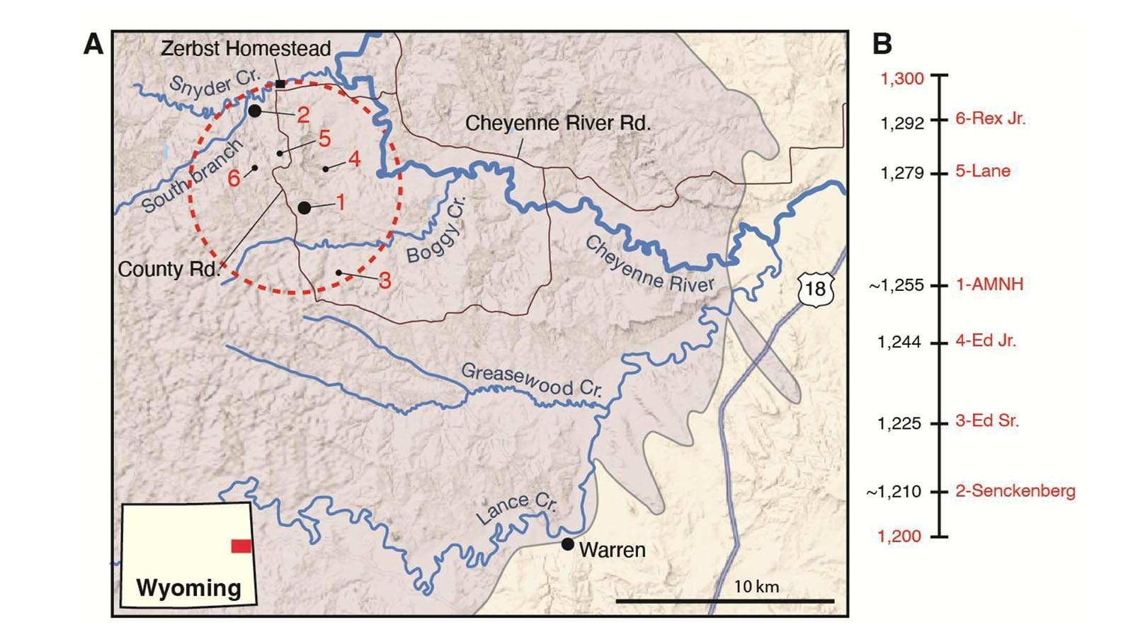 Wyoming's dinosaur "mummy zone."