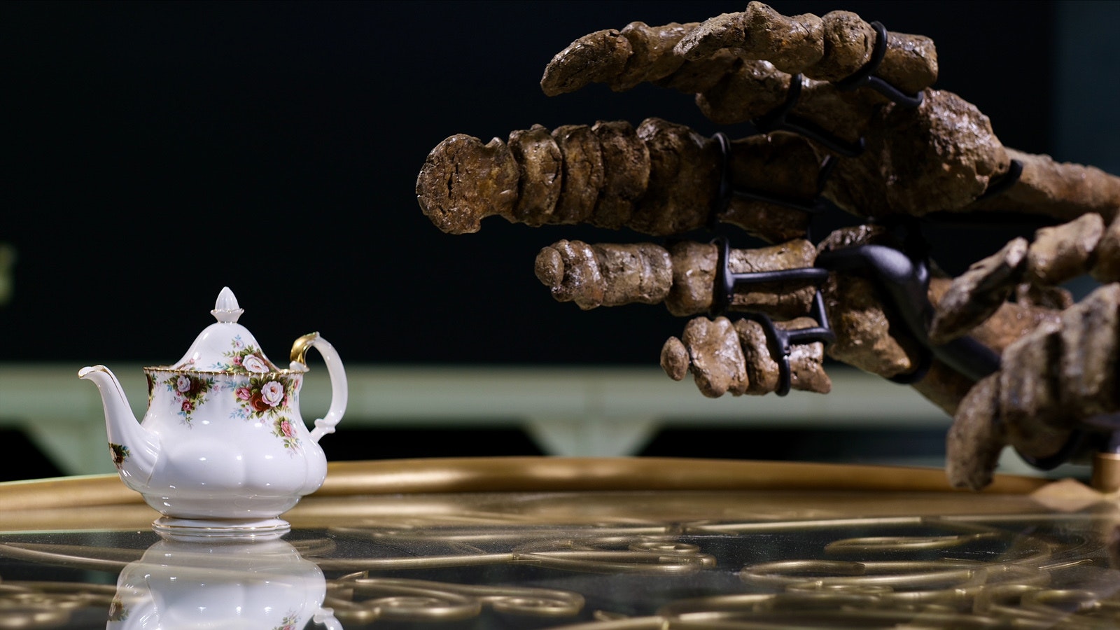 When they roamed the earth, Tyrannosaurs and Triceratops would’ve been mortal enemies. But millions of years later at an international museum in Canada, they’re working out their differences over their own larger-than-life tea party.