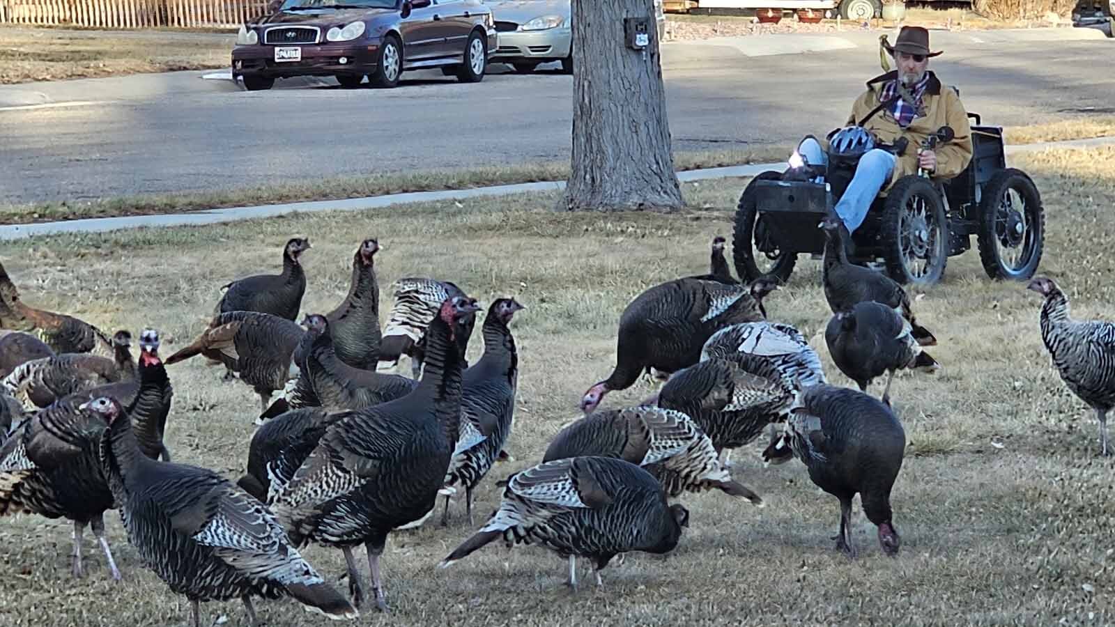 Gerald Gay of Casper got his Outrider Coyote all-terrain wheelchair for hunting, but says it’s handy around town as well.