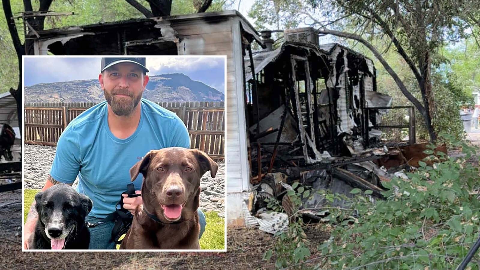 Powell, Wyoming, resident John Lea was fast asleep after working a graveyard shift when his trailer home caught fire. He may have burned up in the inferno if not for his chocolate Lab Belle, who woke him up just in time to escape the growing flames.