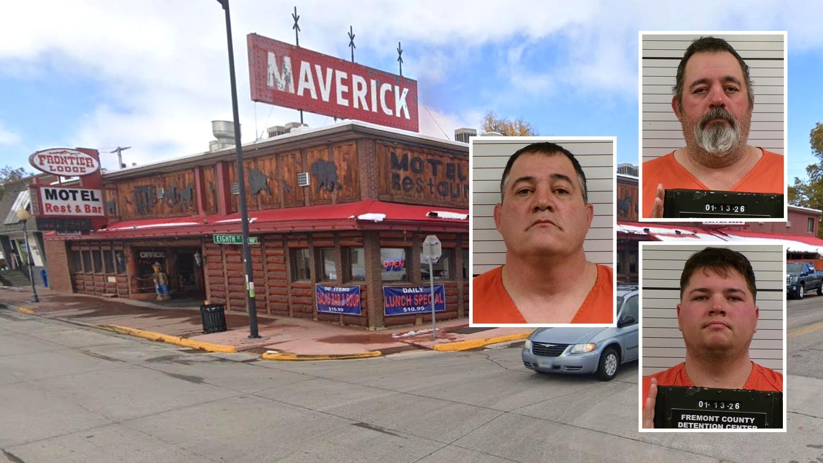 Richard "Deak" Dollard, Richard Dollard, and Jesse Dollard.