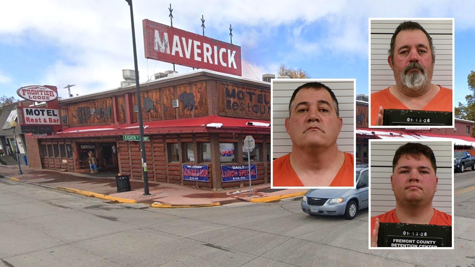 Richard "Deak" Dollard, Richard Dollard, and Jesse Dollard.