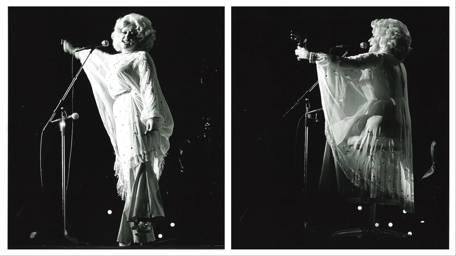 Dolly Parton's only performances in the Cowboy State came during a two-night stint as part of the 1978 Cheyenne Frontier Days concert lineup, which also included Charley Pride, Johnny Paycheck, and Kenny Rogers.