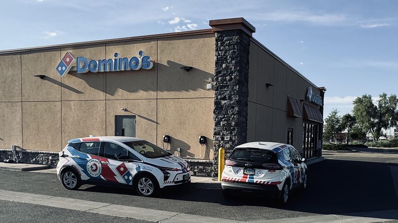 Domino's pizza franchises in Cheyenne have added Chevy Bolt electric delivery vehicles to their their fleet and plan to buy more.