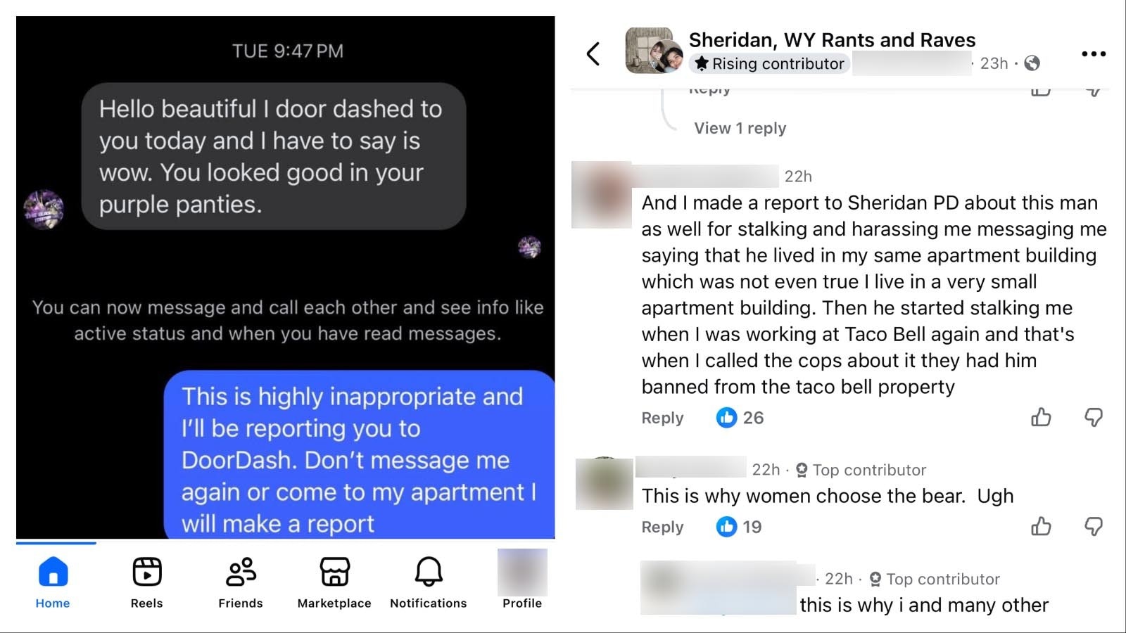 Door Dash messages 2 13 26