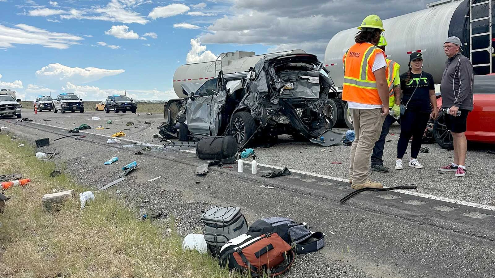 An older Colorado couple have been identified as the two people killed in a Friday multi-vehicle crash west of Casper. "We made sure she wasn't alone,” said a Jackson woman who was among those who stopped to help the couple and others hurt in the crash.