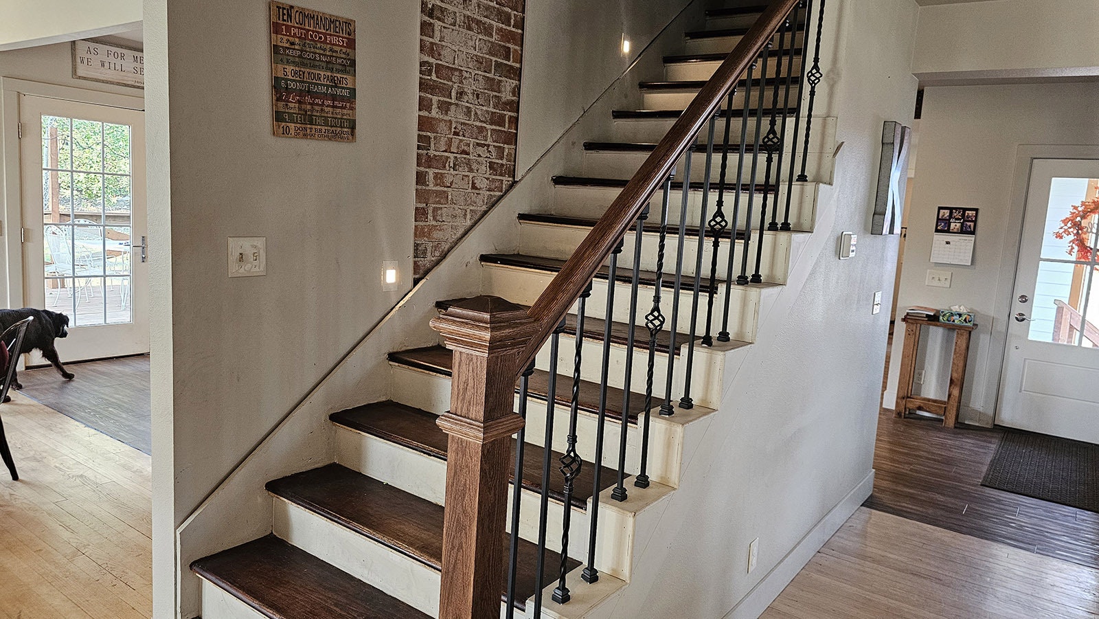 These are the original stairs in this Montgomery Ward house on the Double Rafter Ranch.