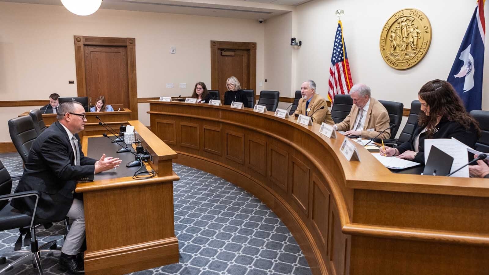 Doug Miyamoto, director of the Wyoming Department of Agriculture, testifies at the House Judiciary Committee Meeting on the kratom product regulation bill on Wednesday, Feb. 25, 2026, at the Capitol in Cheyenne.