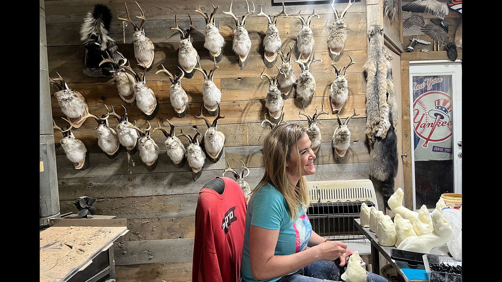 Grace Herrick married into the family business of making jackalopes.